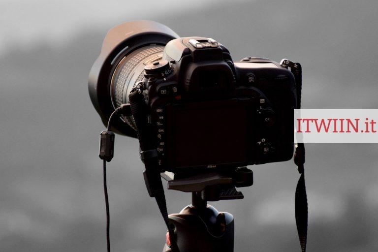 a close up of a camera on a tripod
